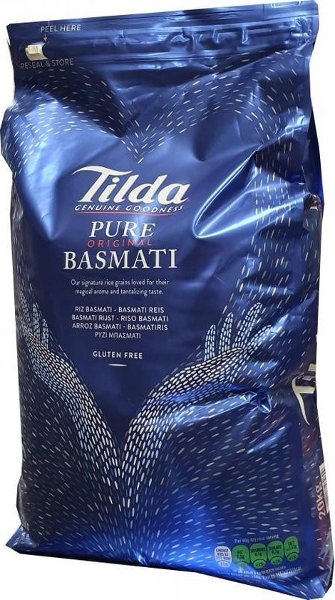 Tilda pure white basmati 20 kg